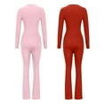 thumbnail image 5 of VBVC No Boundaries Women's 2 Piece Square Neck Jumpsuits,Ladies Butt Lift One Piece Pants,Slimming Bodysuits Pants For Women,Red,XXL, 5 of 5