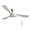 Silver, variant on Bestco Low Profile Ceiling Fan 52" Modern Fan with Remote Control Timer 6 Speeds Black
