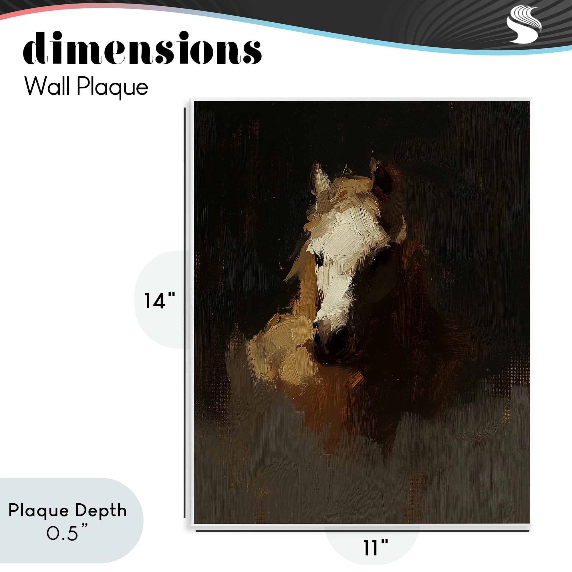 Stupell Industries Abstract Rider Horse Illusion Wall Plaque Art, design by Svetlana Aleynikova