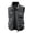 Gray, variant on Mens Multi-Pocket Utility Cargo Vest Outdoor Loose Fit Mesh Lined Vest Functional Camping Fishing Lightweight Sleeveless Jackets