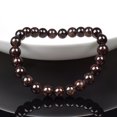 thumbnail image 2 of Natural Dark Red Garnet Bracelet for Women Men Round Natural Pomegranate Stone Beads Bracelets Lucky Energy Jewelry Gifts, 2 of 6