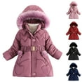thumbnail image 3 of Zshosam Toddler Coat Baby-Girls And Toddler Heavy Winter Jacket,Wind-resistant Water-resistant Shell,Fleece Inner Size 4T 5T,(Purple 4-5 Years), 3 of 6