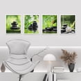 thumbnail image 2 of PixonSign Framed Wall Art Mediation Massage Stone Bamboo Forest Spa Posters, Set of 4 Nature Wilderness Photography Modern Art, Nature Minimalism Canvas Prints for Home Decor - 8"x10" White, 2 of 5
