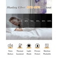 thumbnail image 5 of Lavender Blackout Curtains 45 Inches Long for Bedroom,Watercolor Purple White Floral Botanical Butterfly Thermal Insulated Room Darkening Black Out Window Curtain Panels Grommet Living Room Drapes, 5 of 8