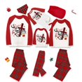 thumbnail image 4 of Pijama familiar a juego de Navidad, conjunto de pijamas grises con cruces de Santa Believe, 4 of 4
