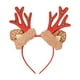 thumbnail image 2 of Cinta de cuerno de reno de Navidad | Pelusa festiva roja dorada verde | Ajuste elástico suave y cómodo | Accesorio ligero para fiestas navideñas | 9,84x8,27 en condecoraciones, 2 of 6