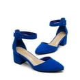thumbnail image 2 of BURUDANI Women's Strappy Chunky Heel Dress Pump Shoes, 2 of 8