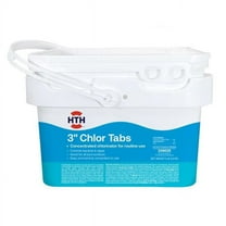 HTH 3-inch Chlorine Tablets — Tablet, 5 lb — Pool Sanitizer for Bacteria and Algae Control