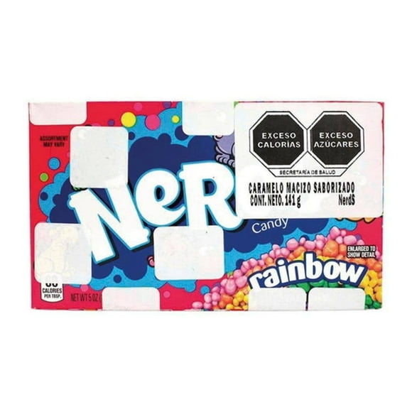 Caramelo macizo Nerds rainbow con sabor a frutas 141 g