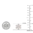 thumbnail image 5 of Dazzlingrock Collection 0.35 CT Round White Diamond Snowflake Stud Earrings for Her in 14K Rose Gold, 5 of 6