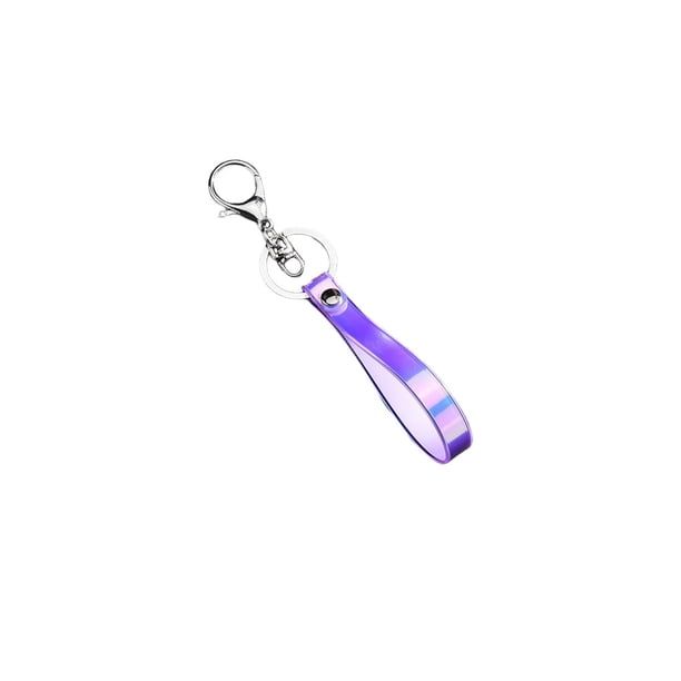 Qarigey Llavero de PVC de repuesto, decorativo, inodoro, bolso brillante, bolso de hombro, colgante para teléfono inteligente, regalo ornamental Accesorios de disfraces Rosado morado Qarigey AP016675-01