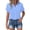 Button down shirt Light Blue, variant on Button Down Shirts For Women Solid Color Button Up Casual Top Simple Basic Breathable Fabric All Season Summer Tops Beige XXL