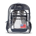thumbnail image 1 of Expersion American Flag Clear Backpack, Transparent, See-Through, Heavy Duty, Stadium-Approved (Blue), 1 of 8