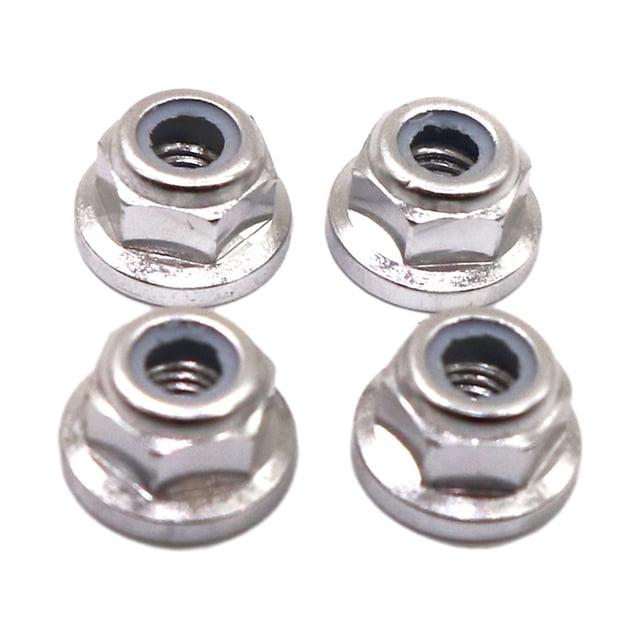 Tuerca de neumático Bewildely 4 Uds 1/7 aleación de aluminio plata