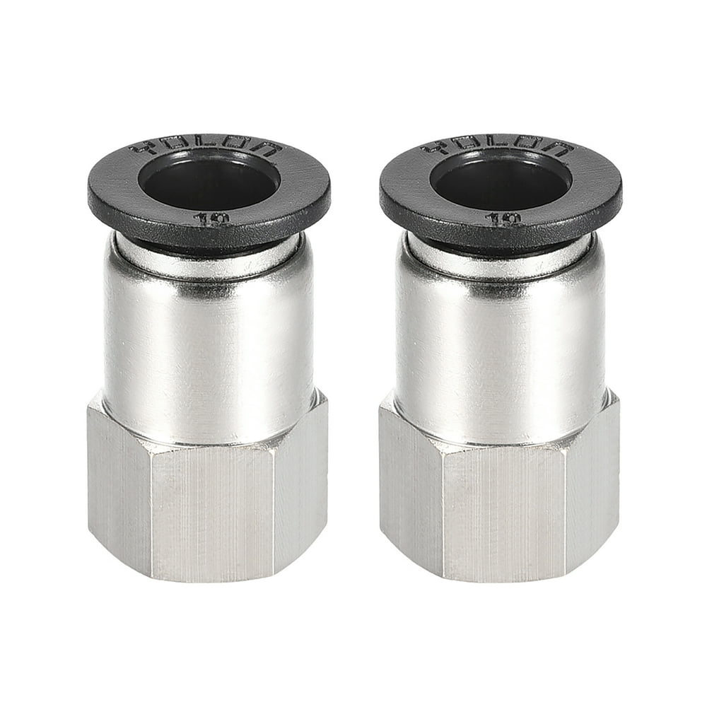 Push to Connect Tube Fitting Adapter,10mm Tube OD x 1/4 NPT Female Straight Pneumatic Connecter