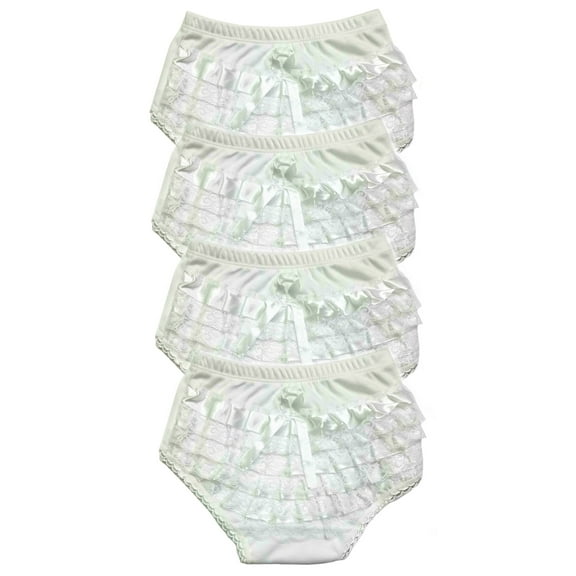 B-One Kids Baby Girls 100% Cotton Diaper Cover Bloomers 4 Pack