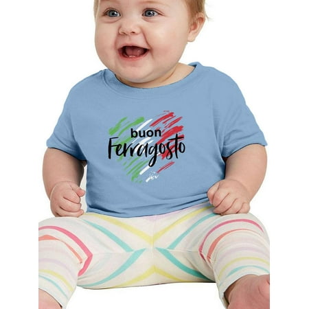 

Buon Ferragosto Brush Paint T-Shirt Infant -Image by Shutterstock 12 Months
