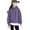 Purple, variant on GYUJNB Kids Fleece Hooded Jacket Outdoor Warm Pullover Coats for Boys and Girls All Season Casual Windproof Outerwear,Hoodies for Teen Girls,6-7 Years