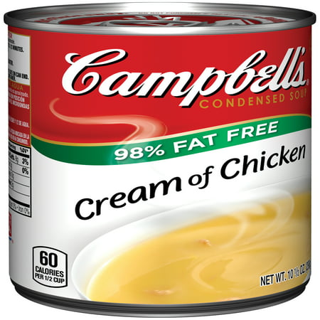 Campbell's 98% Fat Free Cream of Chicken Soup 10.5oz - Walmart.com