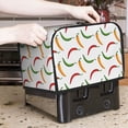 thumbnail image 2 of Toaster Covers 2 Slice, colorful bell Pepper Waterproof Bread Machine Cover Fits for Standard 2 Slice Toasters, Home Decor Toaster Protection with Hanging Rope, 2 of 7