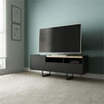 thumbnail image 3 of Pemberly Row Sleek Modern TV Stand with 4 Shelves in Black Cinnamon, 3 of 9