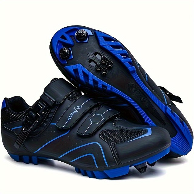QJUHUNG Professional Men‘s Cycling Shoes with SPD Cleat Compatibility Breathable & Lightweight Design for Mountain Bike Riding & Racing Outdoors