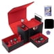 thumbnail image 1 of Caja de Tarjetas con Ventana de Visualización, 4 en 1 con Dados y Tarjeta de Aislamiento, Caja de Almacenamiento de Tarjetas de Transacción, con Capacidad para Tarjetas Rojas., 1 of 5