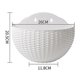 thumbnail image 5 of Burgundy Large Balcony Hanging Plastic Pot Succulent Flower Pot Rattan Flower Pot, 5 of 5