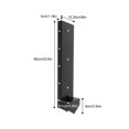 thumbnail image 4 of ToppiJoy 5 Pack Fence Post Anchor Metal Fence Post Repair Kit Wood Fence Post Heavy Duty Double Support Anchor Ground Spike Fence Brackets for Metal Posts (Black, 5), 4 of 30