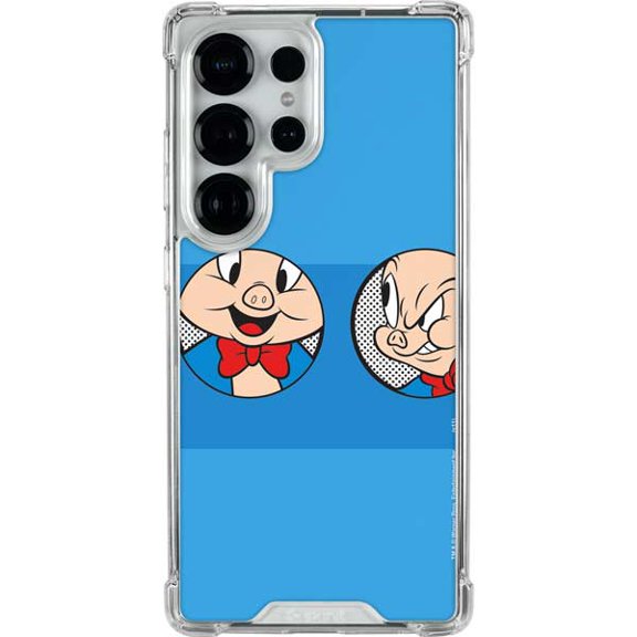 Skinit Looney Tunes Porky Pig Two Circles Galaxy S25 Ultra Clear Case