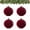 Dark Red-8cm-4pc, variant on Velvet-Feel Ball Christmas Ornaments-4pcs Tree Ball Ornaments for Party