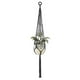 thumbnail image 2 of Colgadores de macramé para plantas, cesta colgante para interior y exterior, 2 uds., 2 of 4