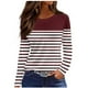 thumbnail image 2 of Neewe Women's Casual Long Sleeve T-Shirts Round Neck Dressy Tunic Tops Basic Tees Blouses Business Work Tee Top, 2 of 5