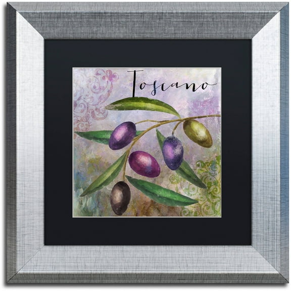 Trademark Fine Art "Olivia II" Canvas Art by Color Bakery Black Matte, Silver Frame