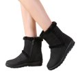 thumbnail image 6 of Gyexs Womens Winter Snow Boots Lined Warm Waterproof Side Zip Ankle Boots Non Outdoor Booties Comfortable Shoes Black Size 7, 6 of 7