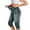 Army Green, variant on Faux Denim Capri Pants for Women High Waisted Stretchy Jean Capris Pull on Jeggings Casual Denim Capri Leggings