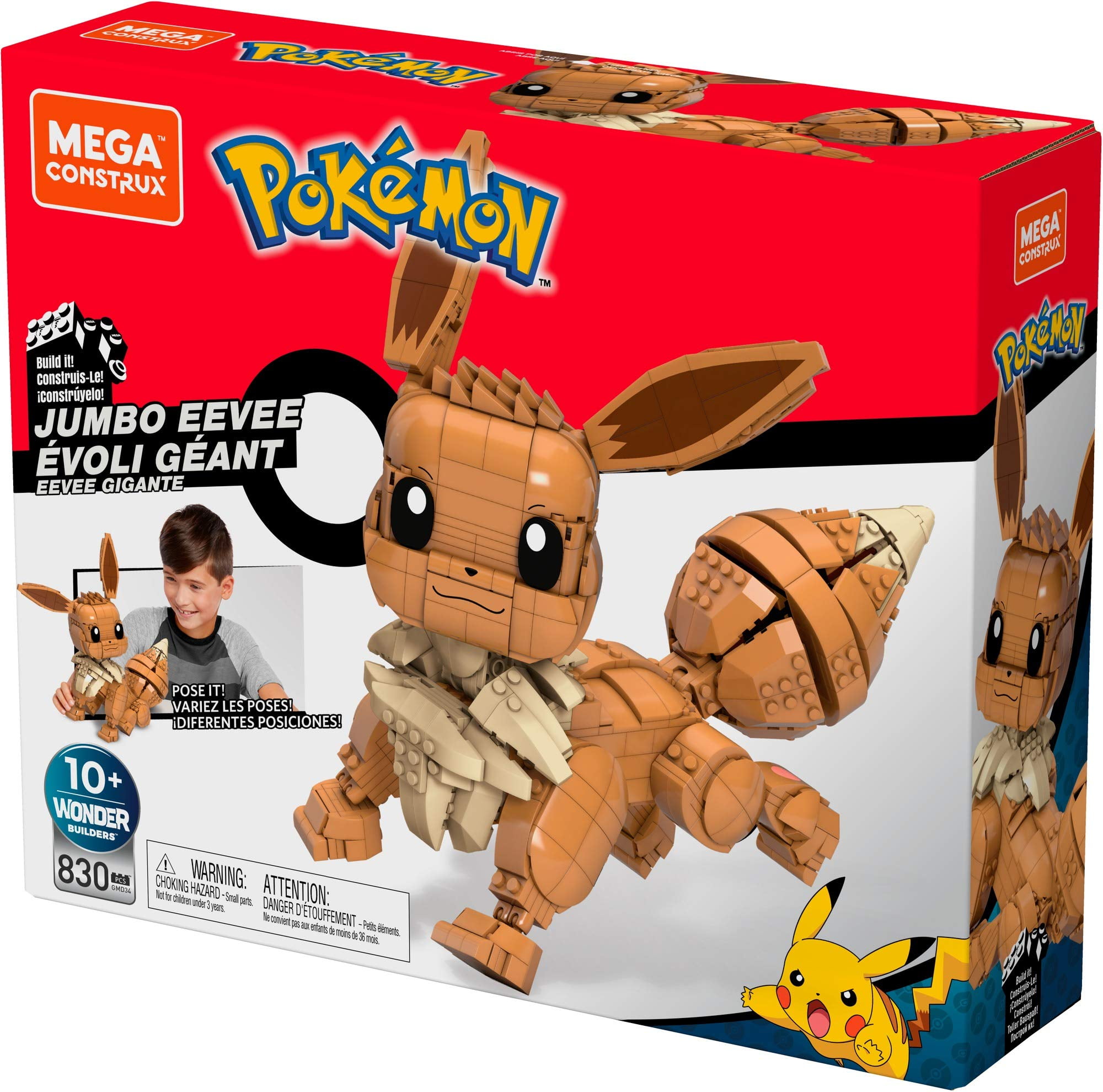 Mega Pokemon Jumbo Eevee – Mattel Creations