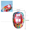 thumbnail image 1 of Baby Inflatable Swimming Rings Baby Float Circle Swimming Inflatable Infant Floating Swim Pool Accessories Sunshade Circle Toys Small car boat pink, 1 of 6