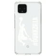 thumbnail image 1 of DistinctInk Clear Shockproof Hybrid Case for Google Pixel 4 (6.1" Screen) - TPU Bumper Acrylic Back Tempered Glass Screen Protector - #Dunkzilla Dunk Basketball, 1 of 1