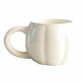 thumbnail image 1 of Inteprter Taza de calabaza, taza de calabaza de Halloween, linda superficie de café, fácil de limpiar, ideal para Acción de Gracias, Navidad, Juegos de servir café y té blanco 401-500 ml, 1 of 6