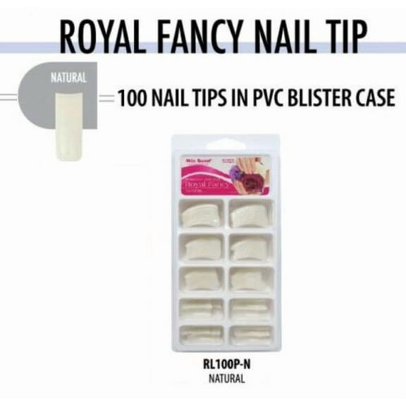 Mia Secret - Nail Tips - Royal Fancy - (BLISTER) 100 Natural (RL100P-N)