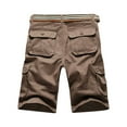 Augper Men's Work Shorts with Multiple Pockets Zipper Casual Outdoor