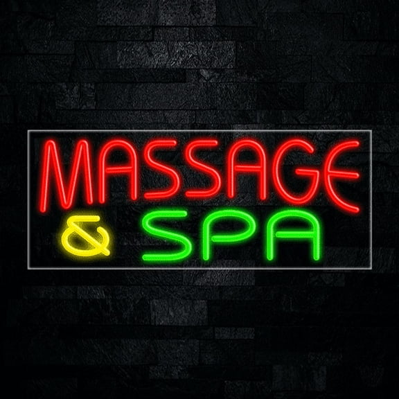 Massage & Spa-LED Neon Sign 30"L x 12"H #31208