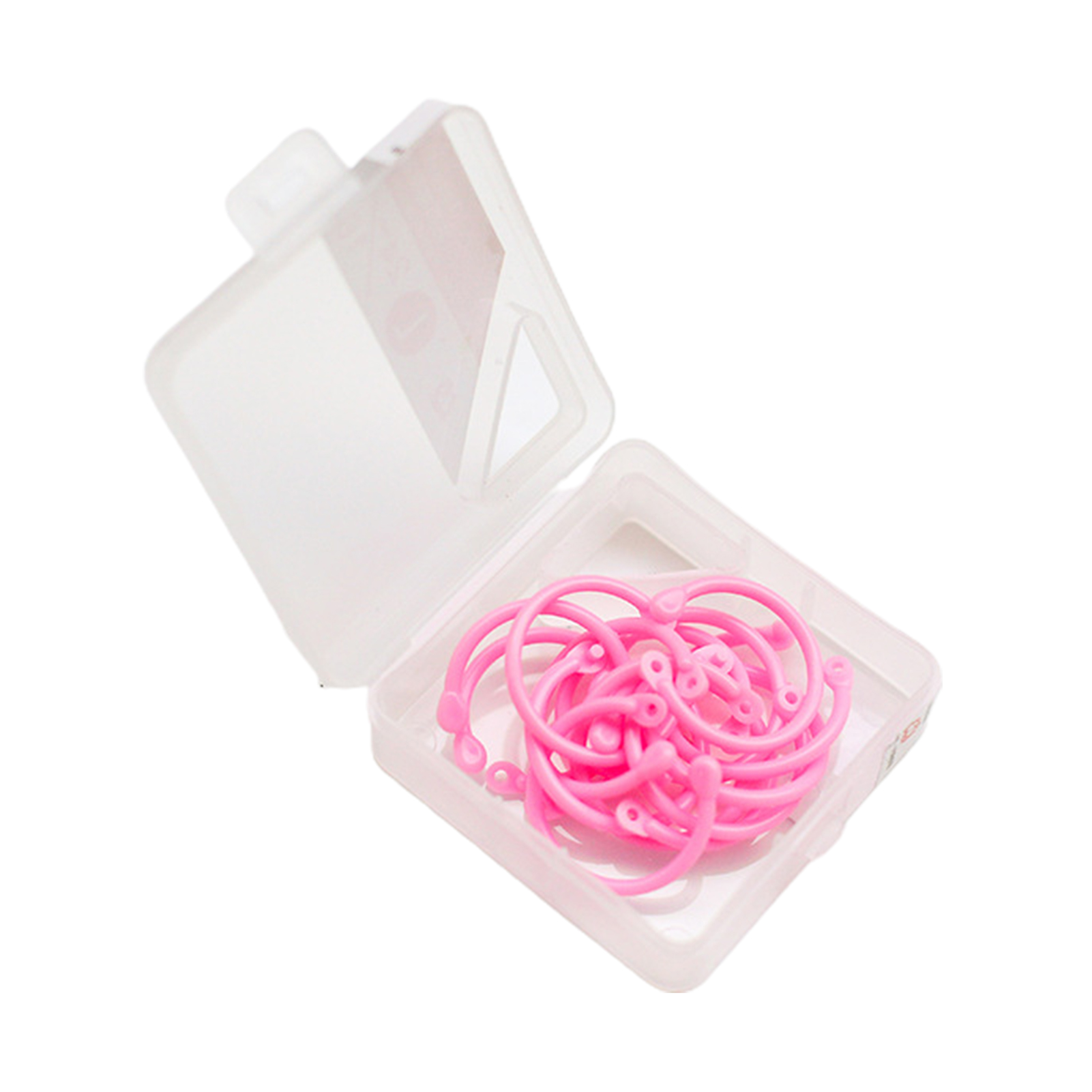 1 Box Book Rings Multicolor Flexible Plastic Book Loose Leaf Binder