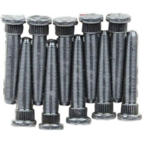 Moser Engineering 8010 0.5-20 x 3 Thread with 0.62 Knurl Wheel Stud Kit, Pack of 10