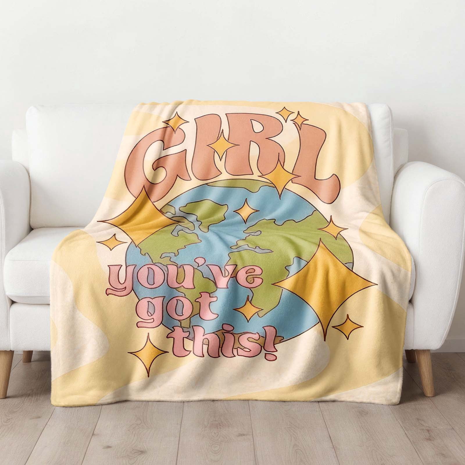 YELEE Birthday Gifts for Women Unique, Super Soft Plush Blanket for Girl, Womens Birthday Gift Ideas form Her Friend Mom Sister Grandma, 50x60 Inches