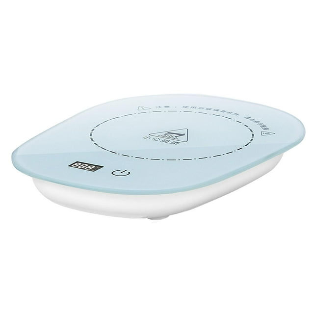 Calentador de tazas portátil, calentador de tazas eléctrico con tres ajustes de temperatura inteligente Blanco