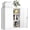 White, variant on Metal Storage Cabinet with Locking Doors, Lockable Steel Storage Cabinets with 2 Doors and Shelves, Black Metal Cabinets with Lock, Small Steel Cabinet for Office, Garage, Home, Shop