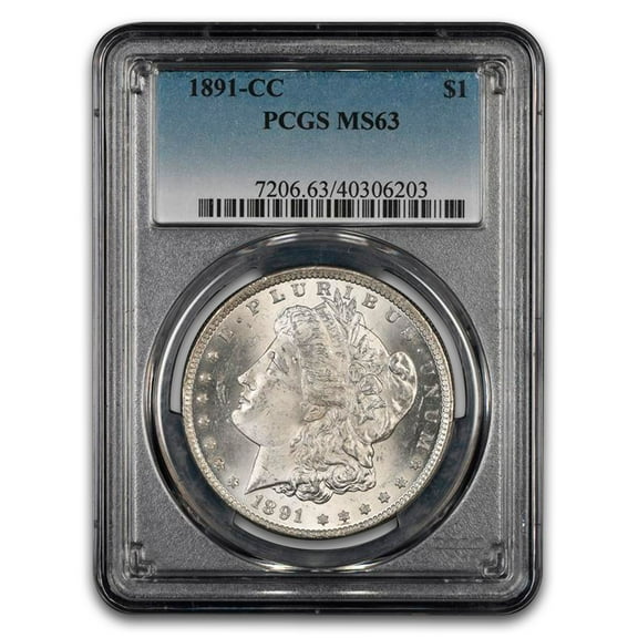1891-CC Morgan Dollar MS-63 PCGS