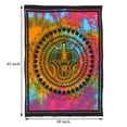 thumbnail image 4 of Multicolor Hippie Hamsa Poster Printed Multi-Styles Boho Indian Tie Dye Tapestry Wall Hanging Hippie Animal Printed Cotton Poster Wall Decor, 4 of 4